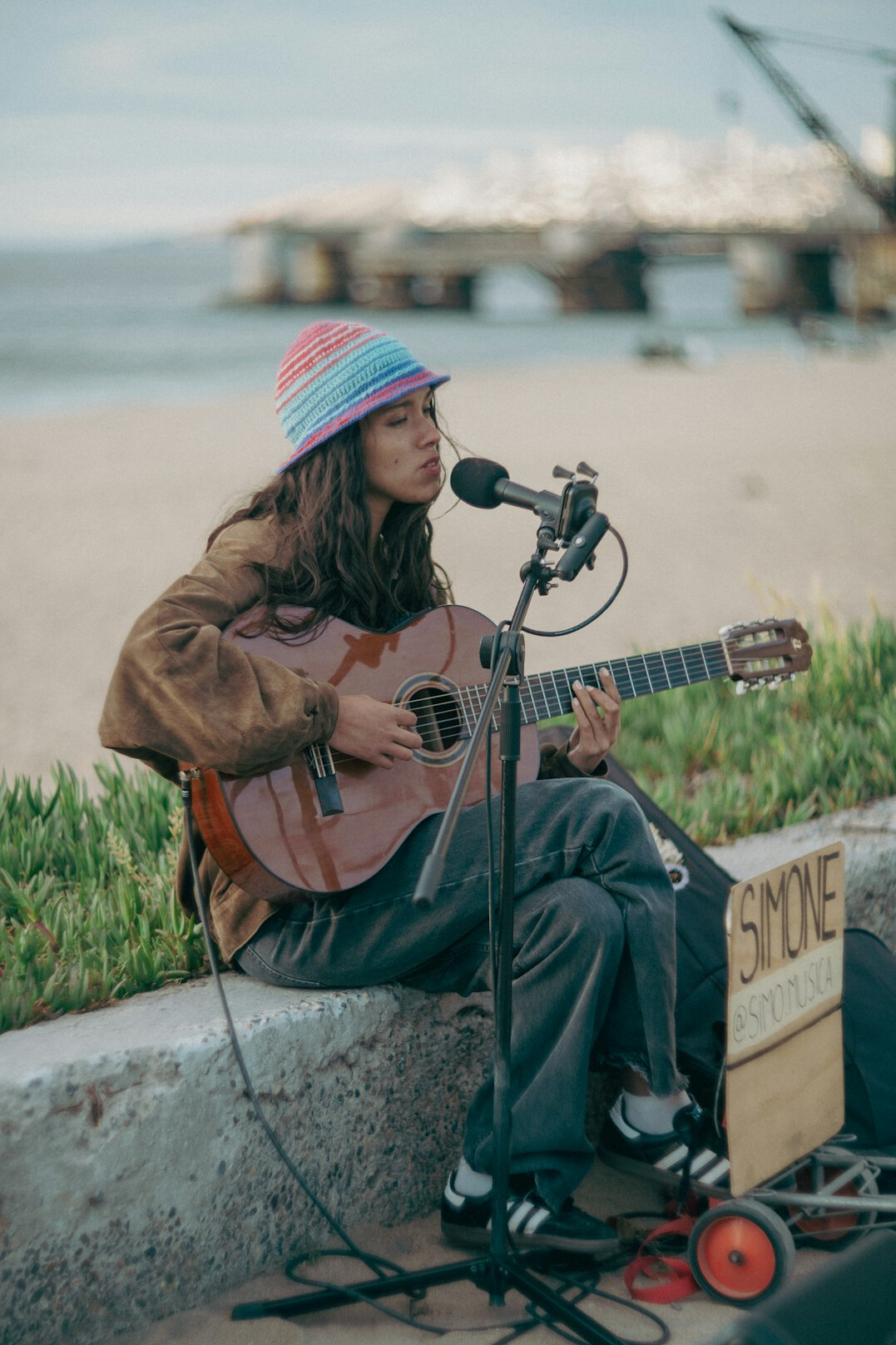 street musician performing